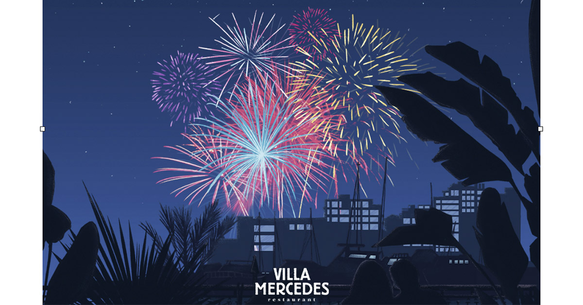Celebrate Sant Bartomeu at Villa Mercedes watching the fireworks